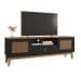Rack Esmeralda Preto e Noce 160 cm