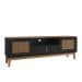Rack Esmeralda Preto e Noce 160 cm