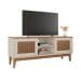 Rack Safira Off White e Noce 135 cm