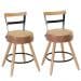 2 Cadeiras Com Encosto Chicago Amarula