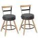 2 Cadeiras Com Encosto Chicago Preto