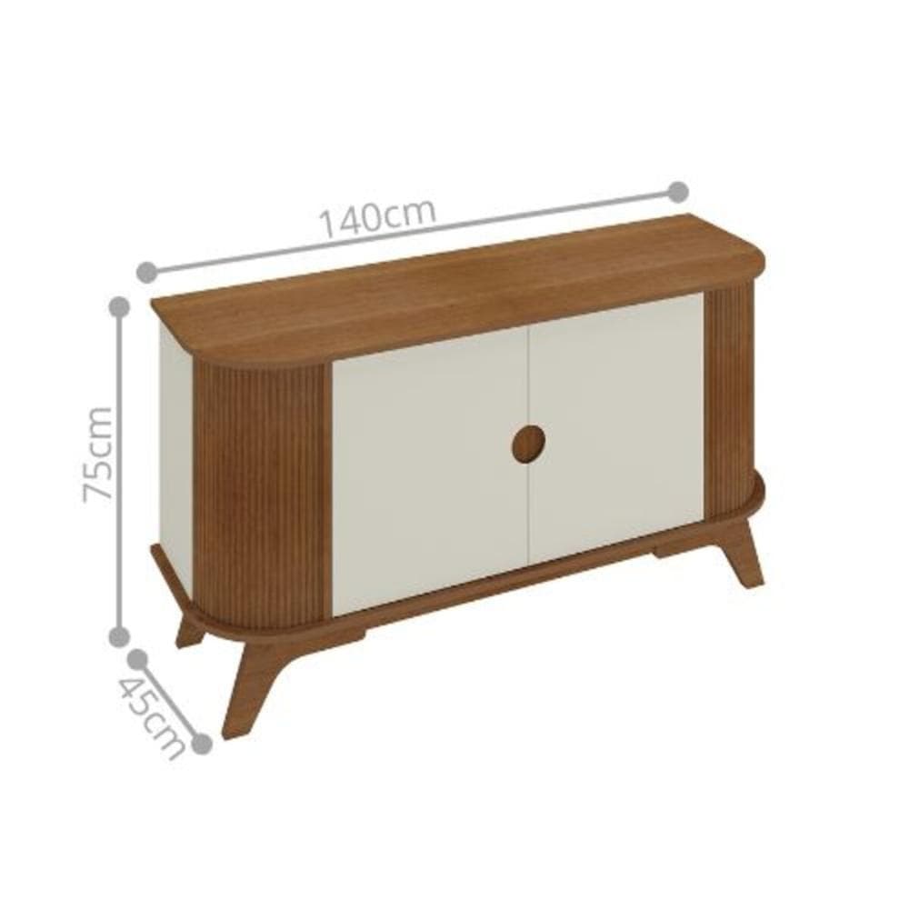 Buffet 2 Portas Schoppin Cinamomo Off White
