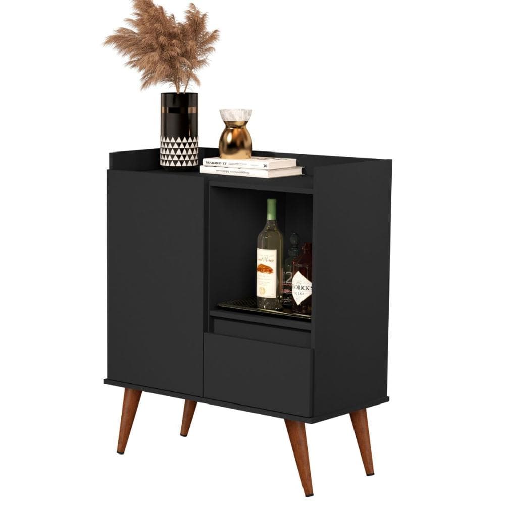 Buffet Essenciale Pés Retro Preto