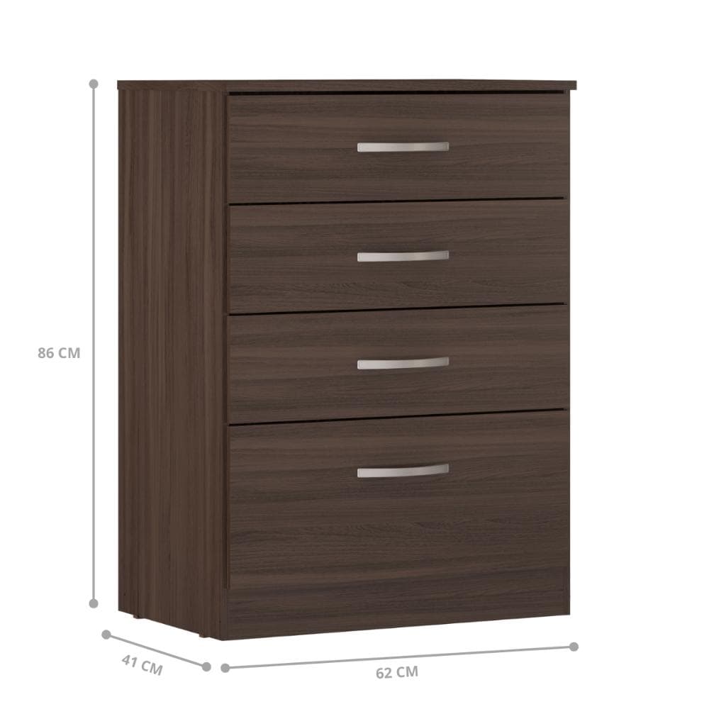 Comoda Moderna 4 Gavetas Andes Cafe Touch