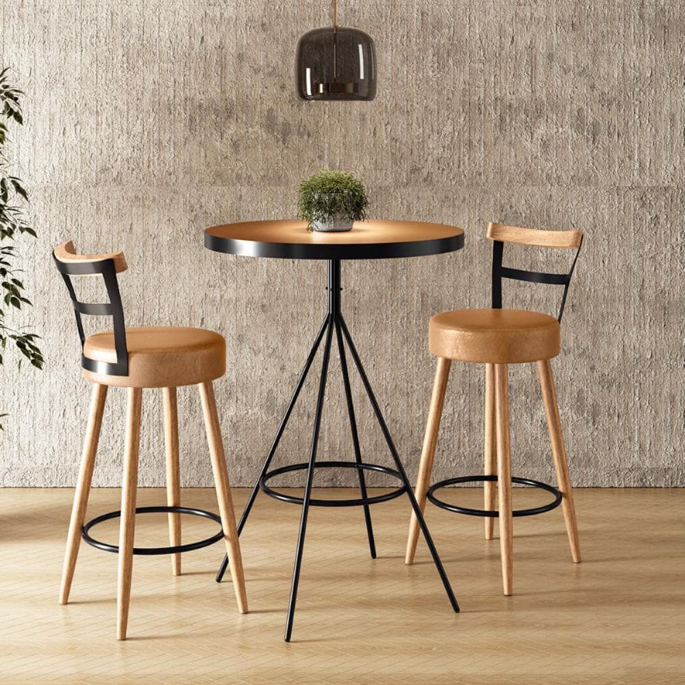Conjunto Mesa Com 2 Banquetas Grecia Amarula