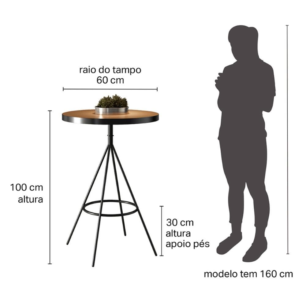 Conjunto Mesa Com 2 Banquetas Grecia Amarula