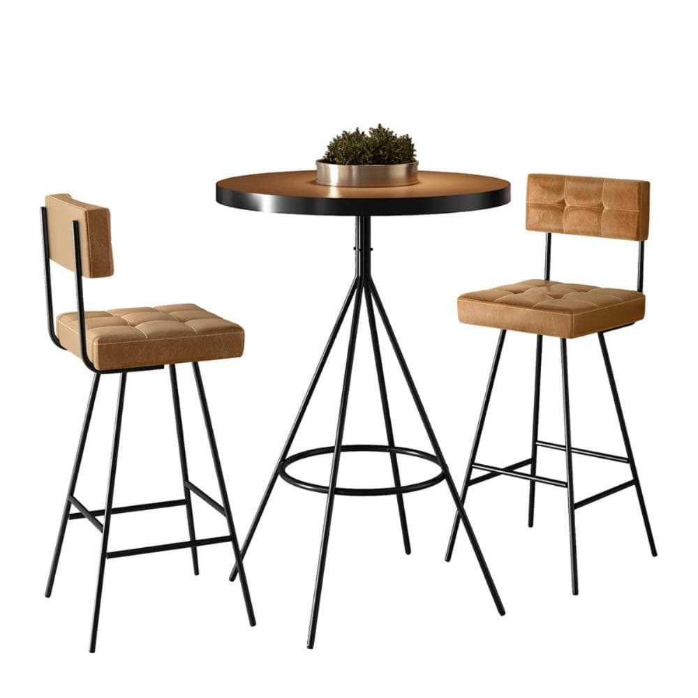Conjunto Mesa Com 2 Banquetas Grecia Amarula