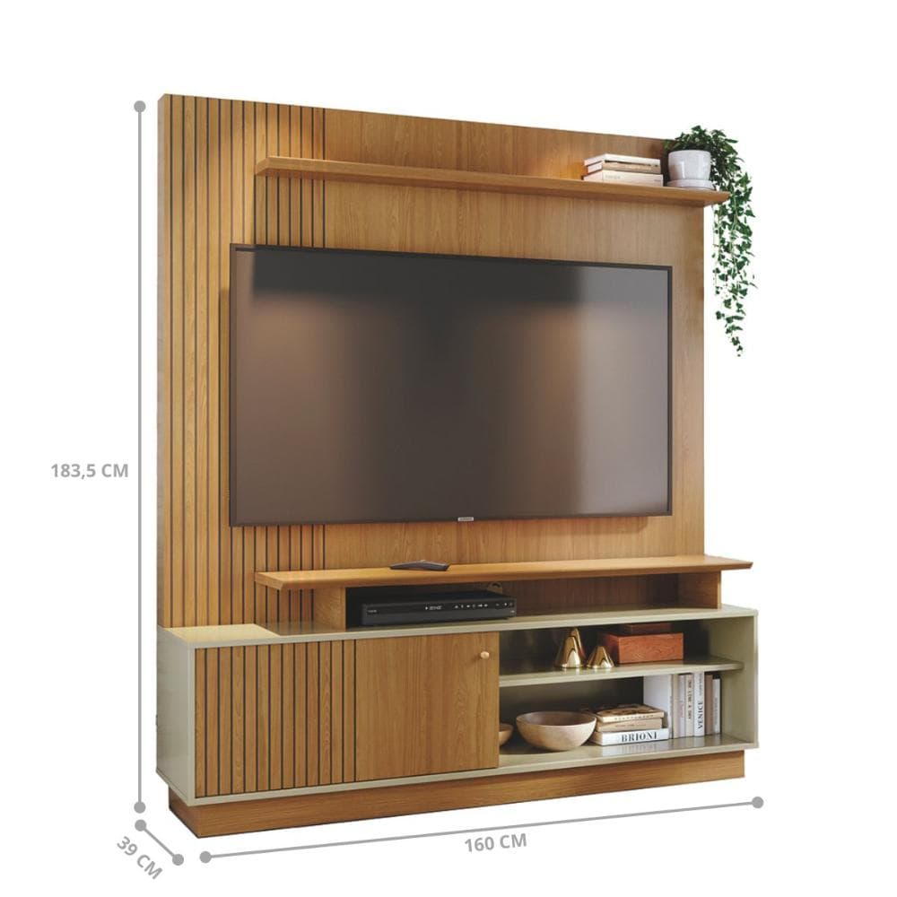 Home Painel Para TV Frostfall Cumaru Opala