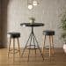 Kit Mesa Com 2 Banquetas Grecia Preto