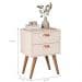 Mesa Apoio 2 Gavetas Mendoza Off White
