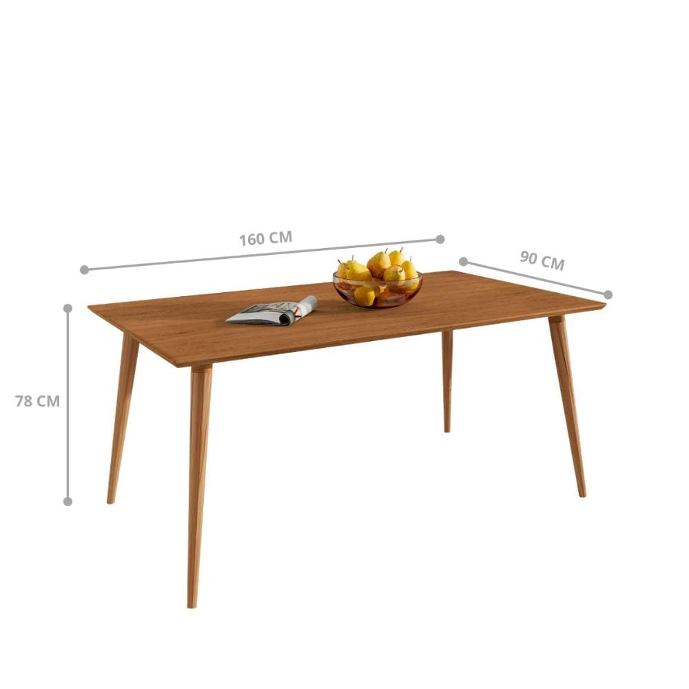 Mesa Galatasaray 1,60 S/Vidro Cedro