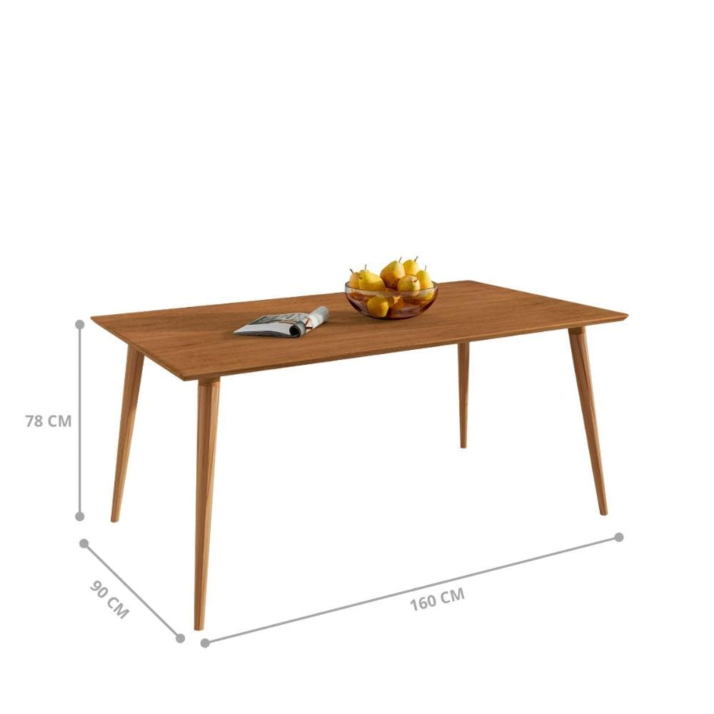 Mesa Galatasaray 1,60 S/Vidro Cedro