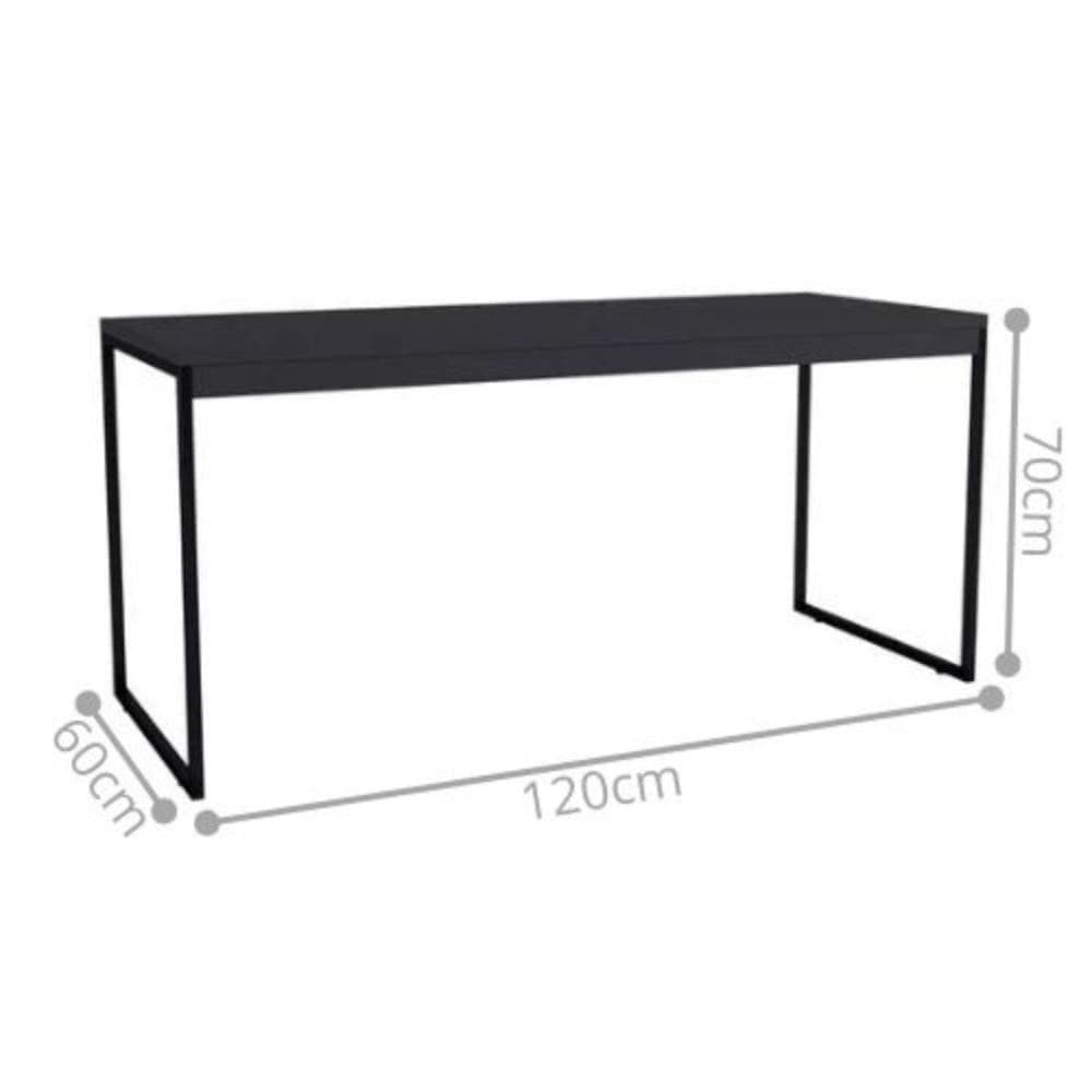 Mesa Industrial Reunião Executivo Preto