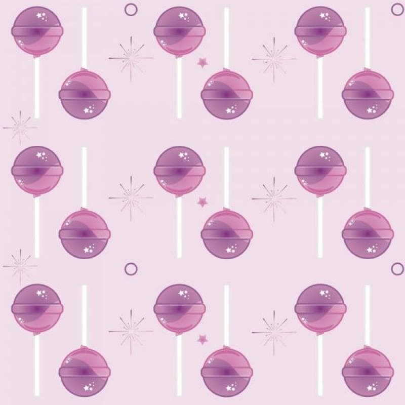 Papel de Parede Infantil Pirulito Rosa