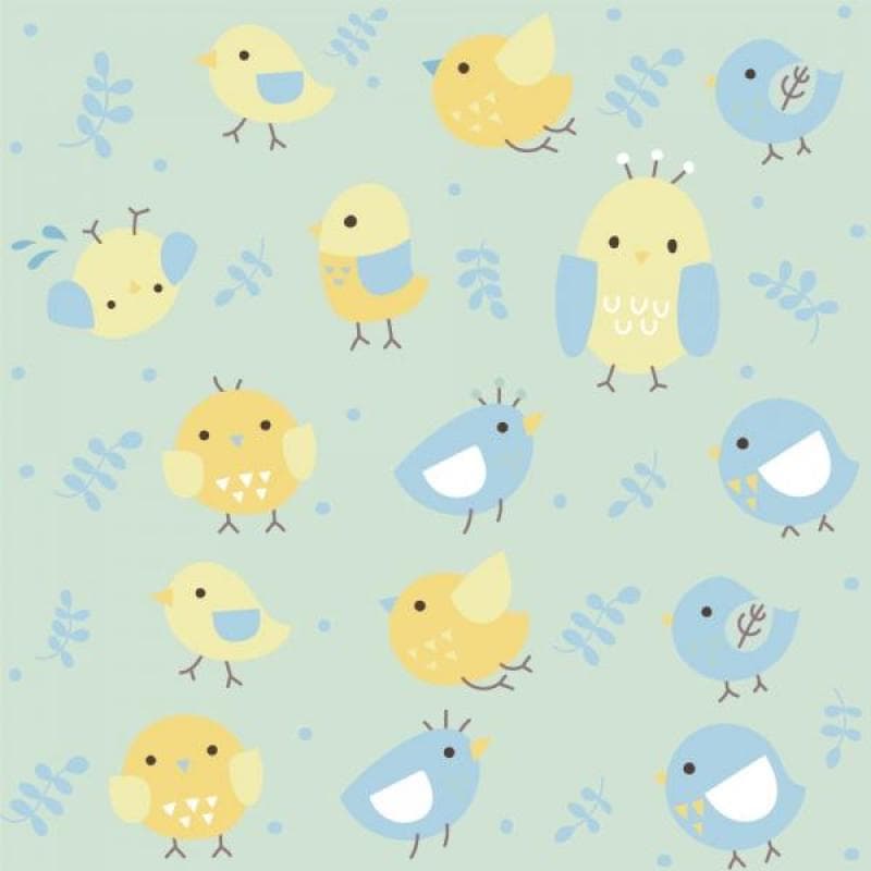 Papel de Parede Kids Passarinhos
