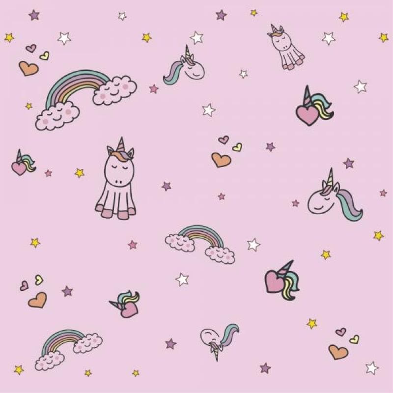 Papel de Parede Kids Unicórnio Menina