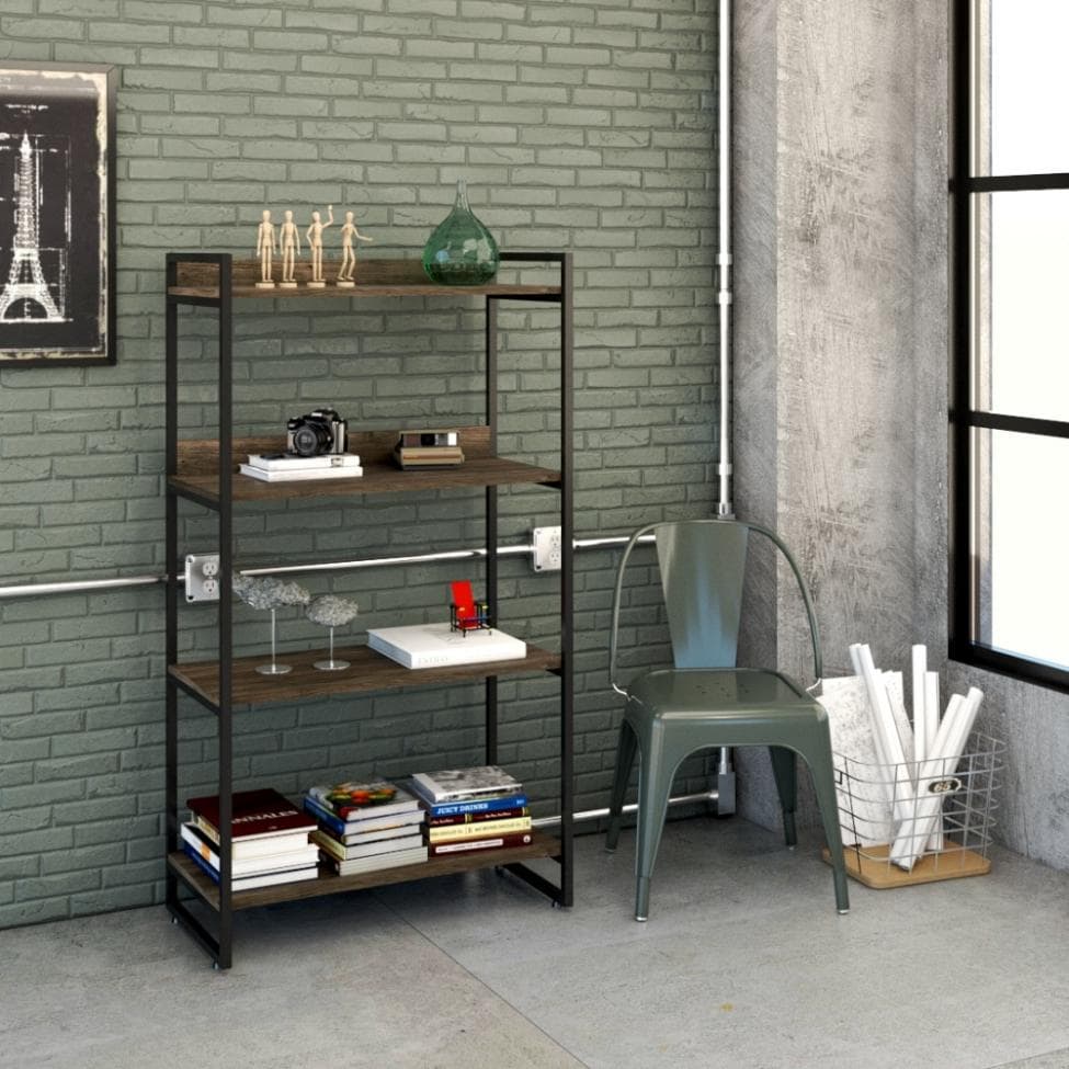 Estante Kuadra II Marrom Escuro 80 cm