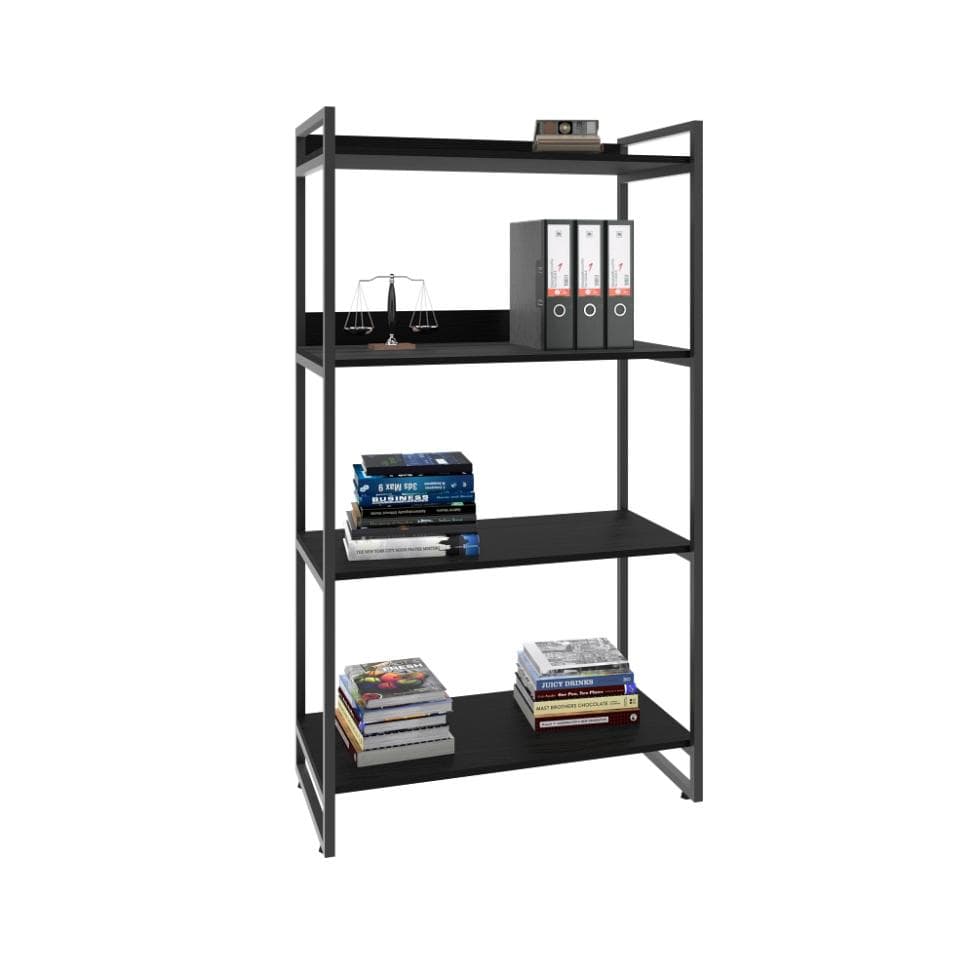 Estante Kuadra II Preta 80 cm