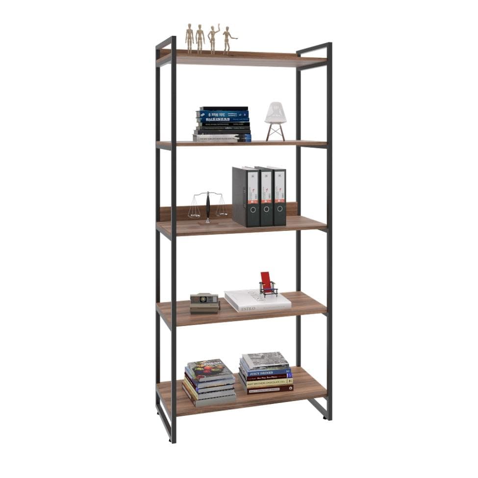 Estante Kuadra III Nogal 80 cm