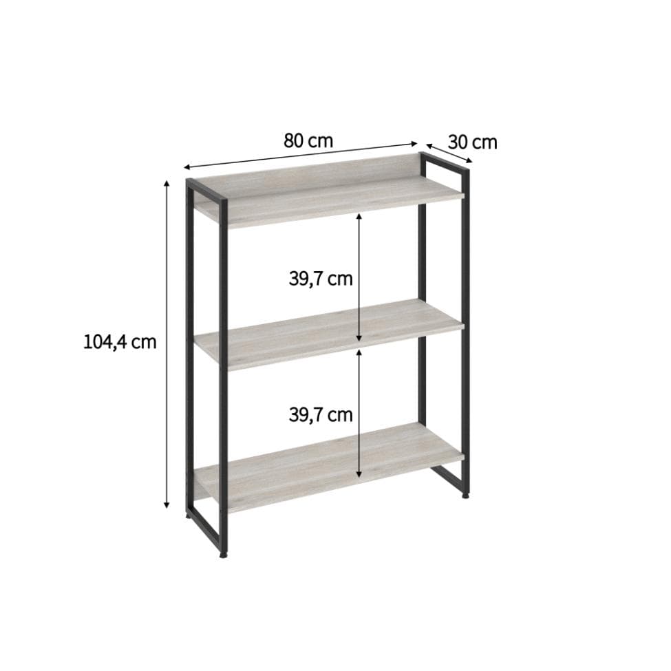 Estante Studio I Bege 80 cm