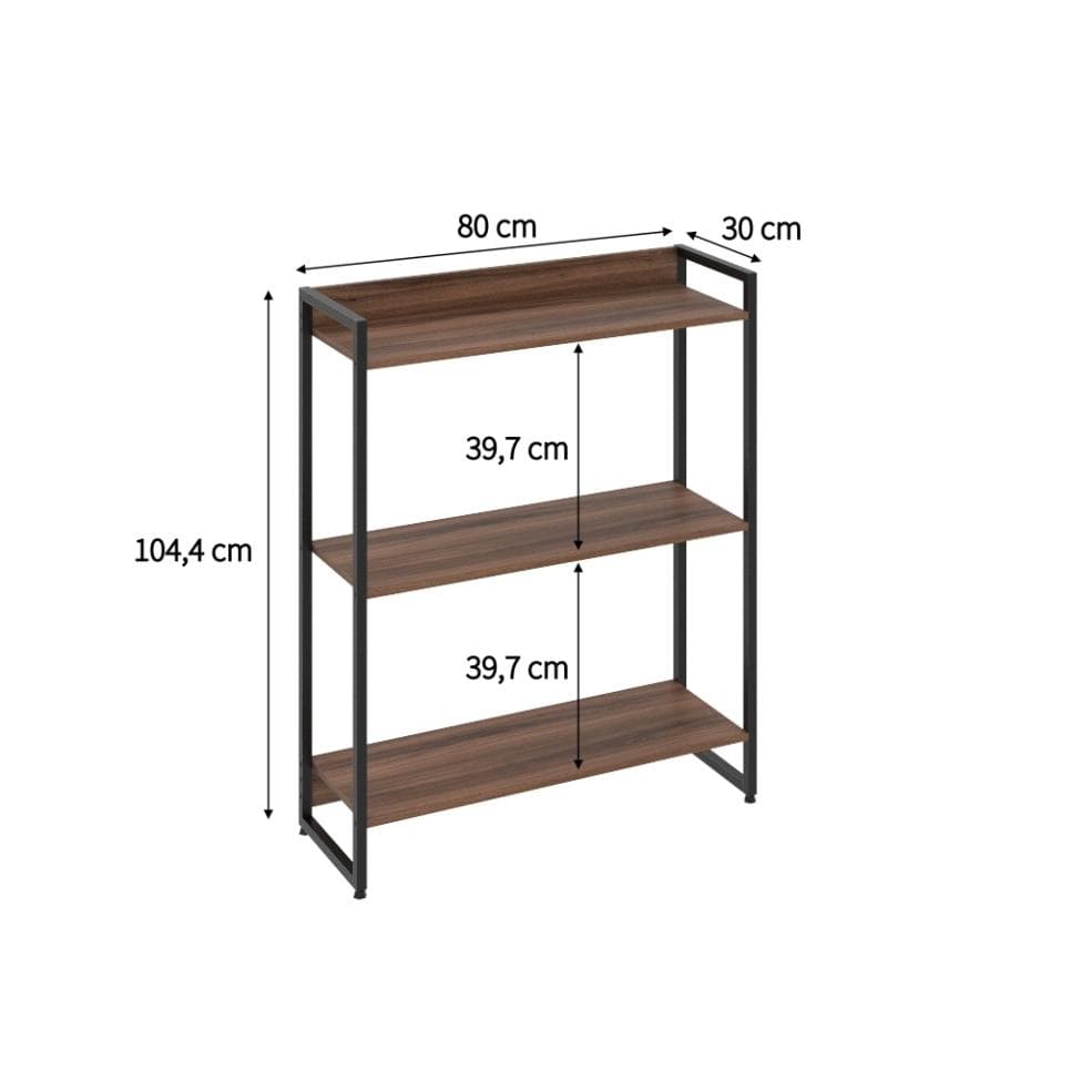 Estante Studio I Nogal 80 cm