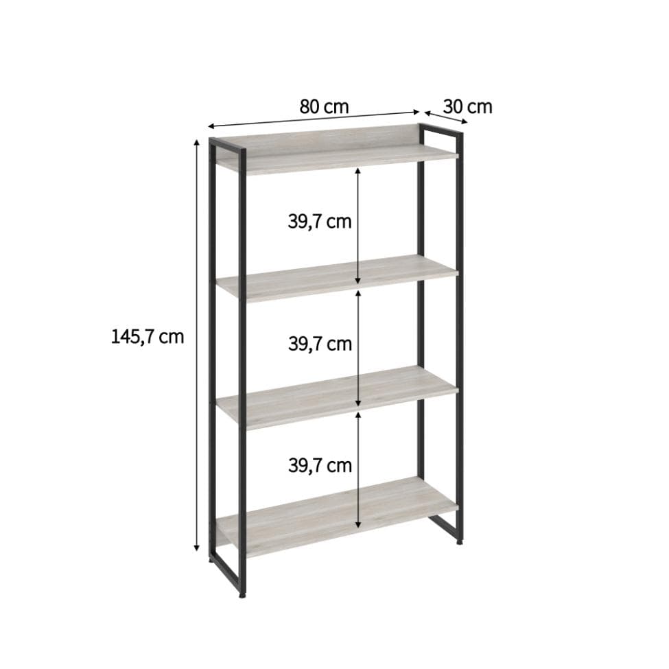 Estante Studio II Bege 80 cm