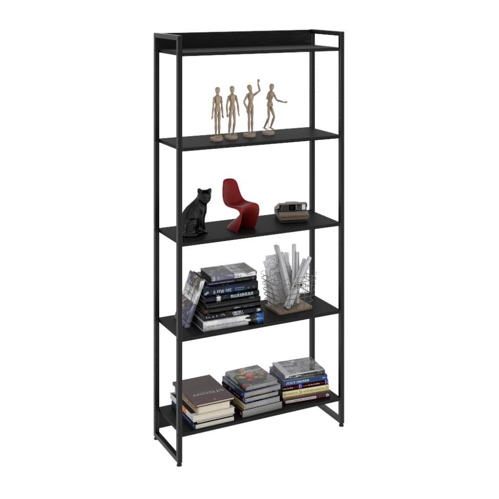 Estante Studio III Preta 80 cm