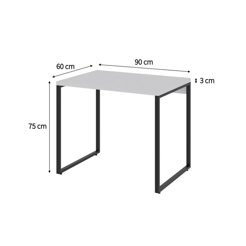 Mesa de Escritório Kuadra Branca 90 cm