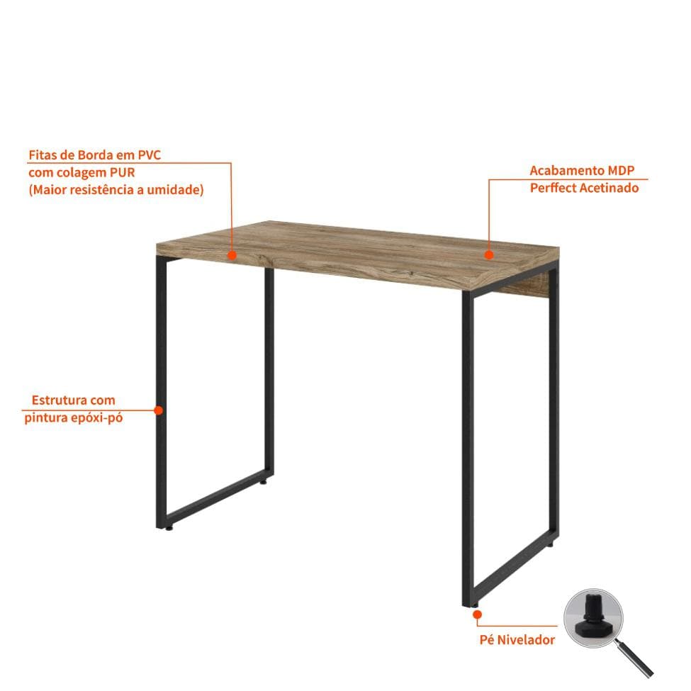 Mesa de Escritório Studio Carvalho 90 cm