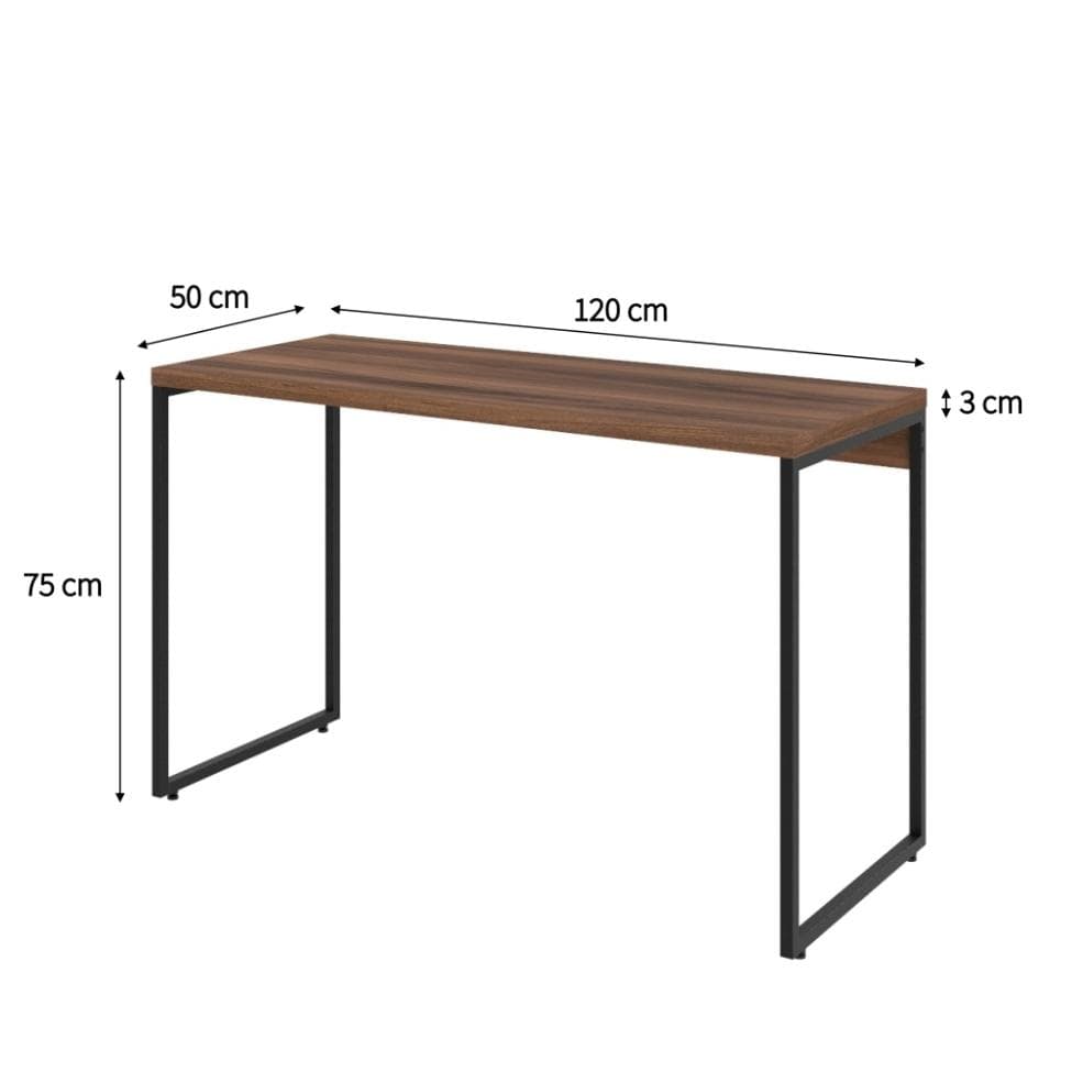 Mesa de Escritório Studio Nogal 120 cm