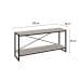 Rack Studio Branco e Preto 120 cm