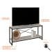 Rack Studio Branco e Preto 120 cm