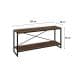 Rack Studio Nogal e Preto 120 cm