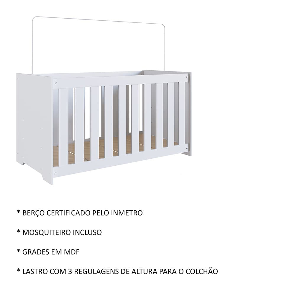 Berço Aconchego Branco
