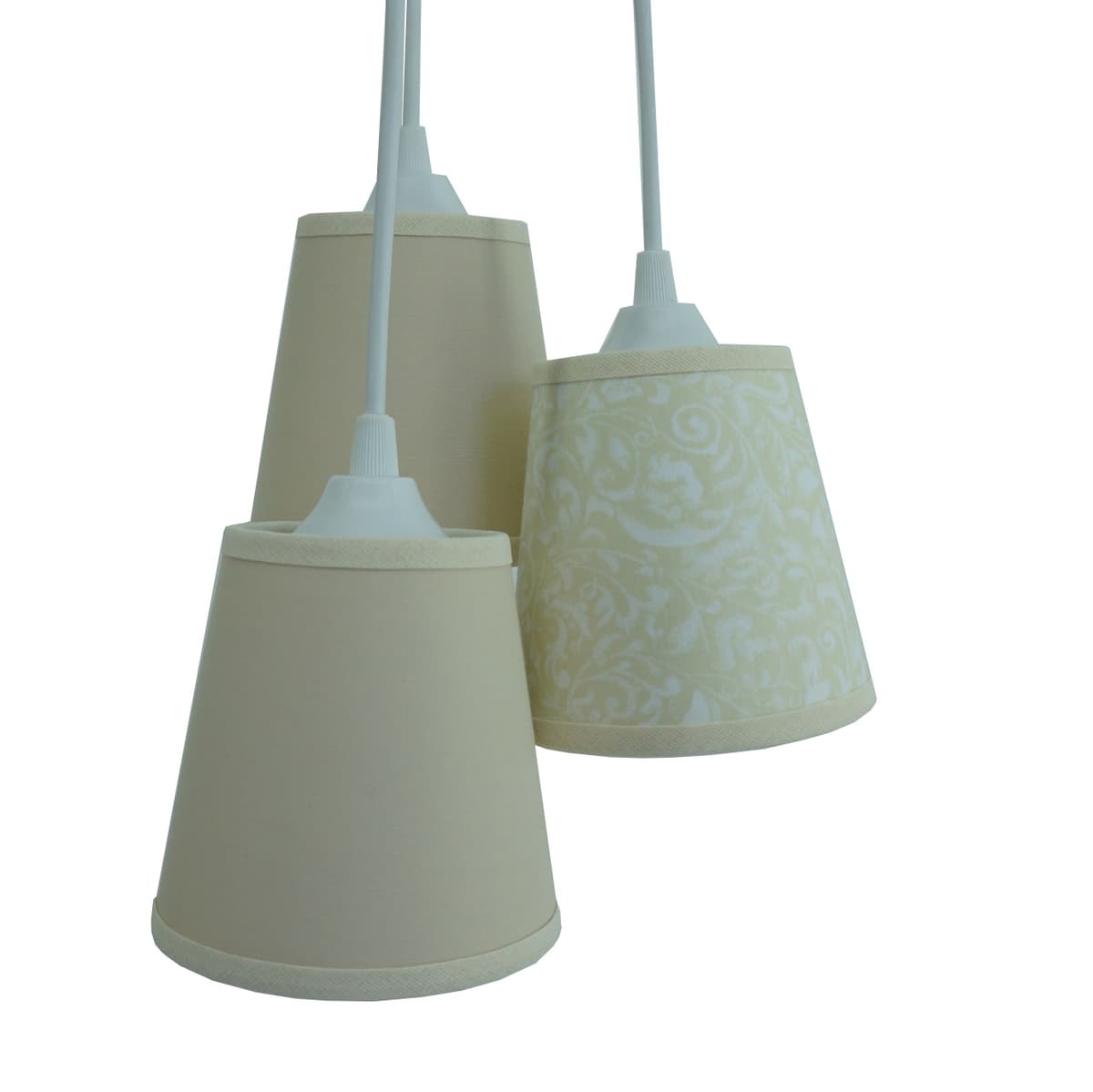 Lustre Pendente Trio Bege