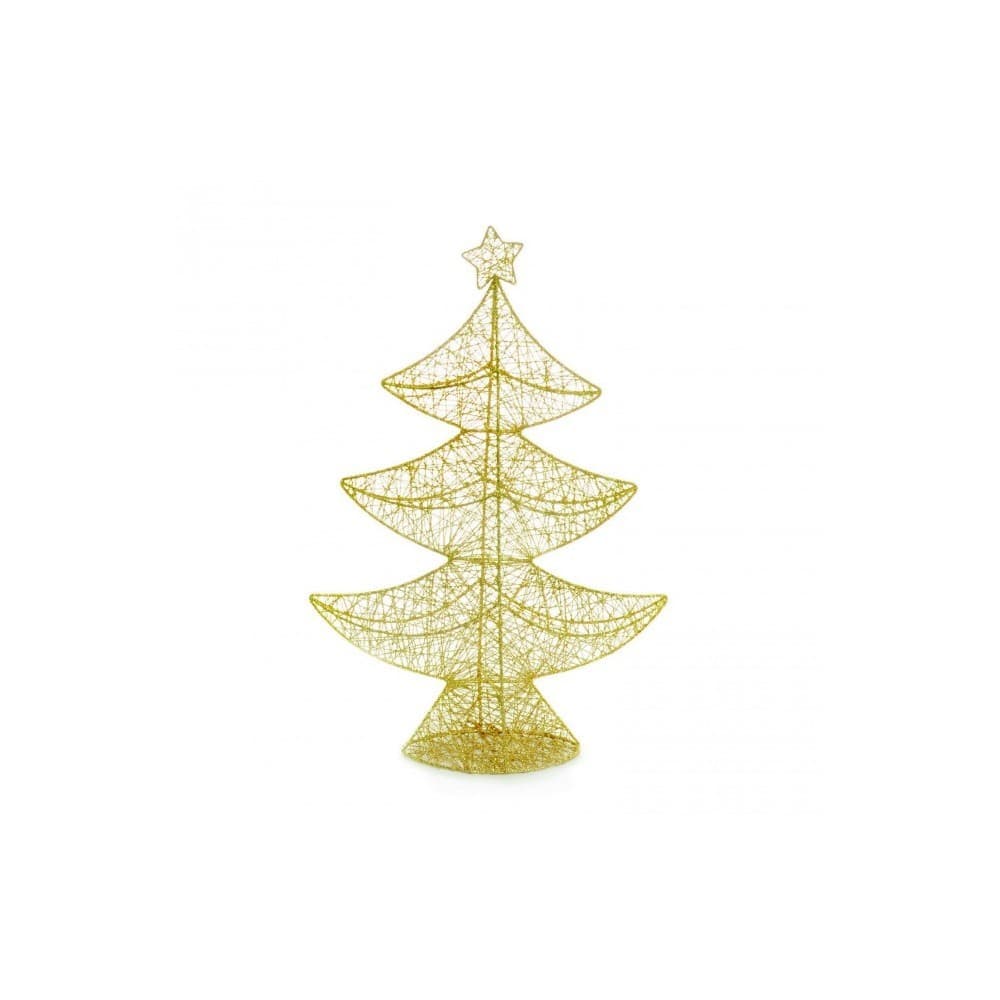 Enfeite Arvore Marrocos Ouro 35 X 25 Cm