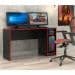 Mesa Gamer Motion Preta e Vermelha