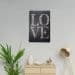 Quadro Decorativo em MDF Love 40X60CM