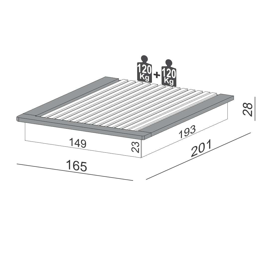 Cama Box Casal Fortaleza Off White