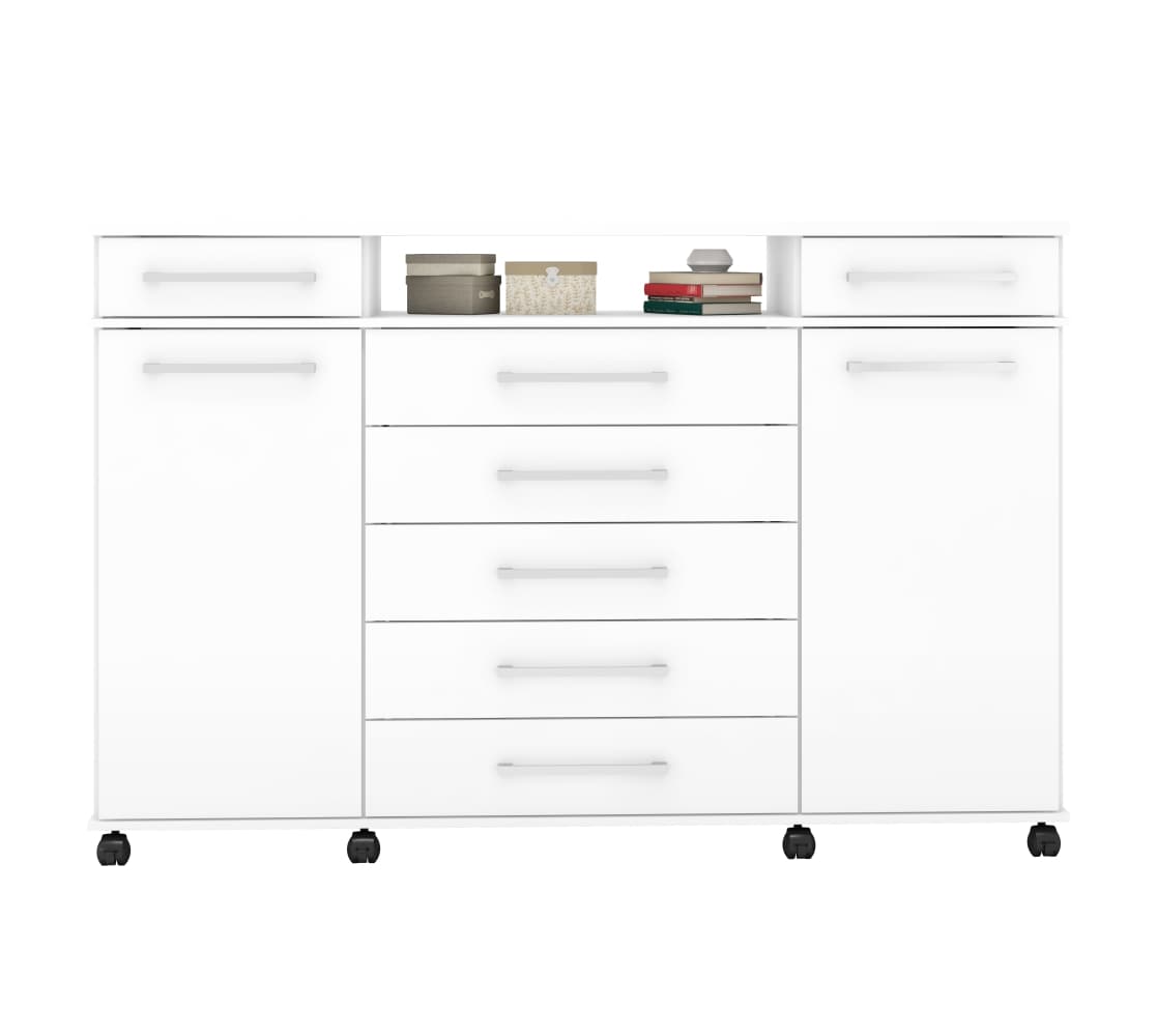 Comoda 7 Gavetas Texas Branco