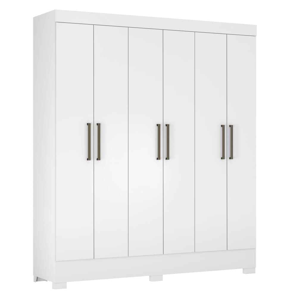 Guarda Roupa 6 Portas Virgina Branco