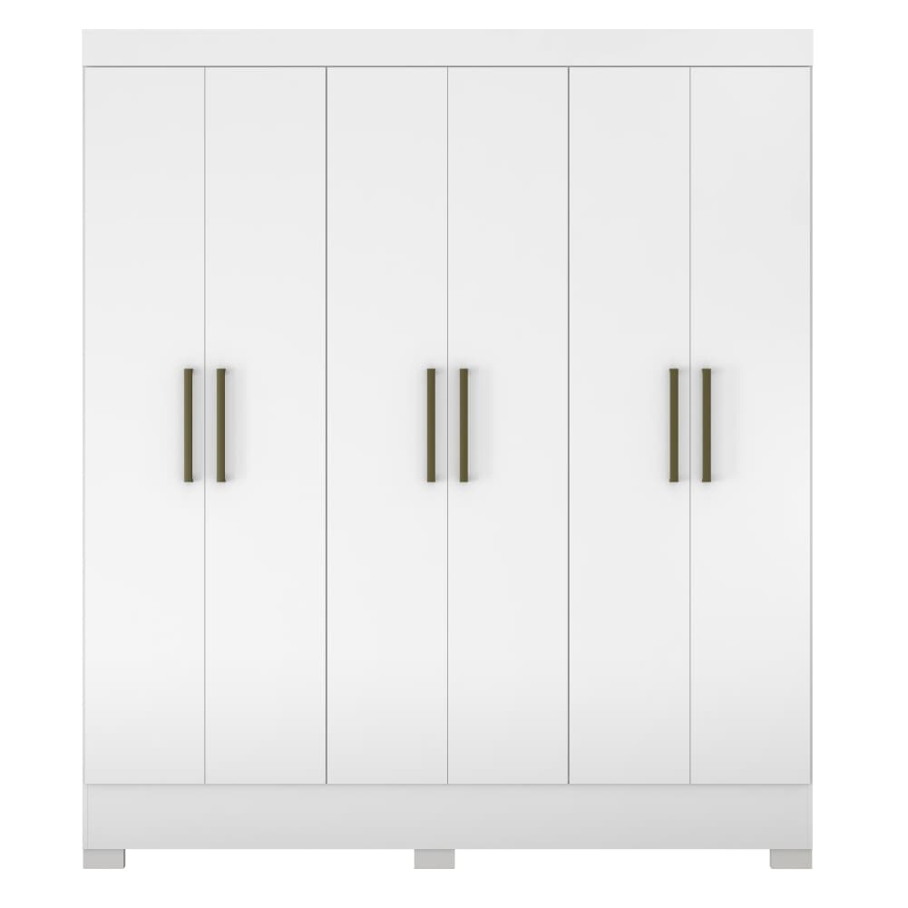 Guarda Roupa 6 Portas Virgina Branco