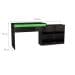 Mesa Gamer Hype Preta e Verde
