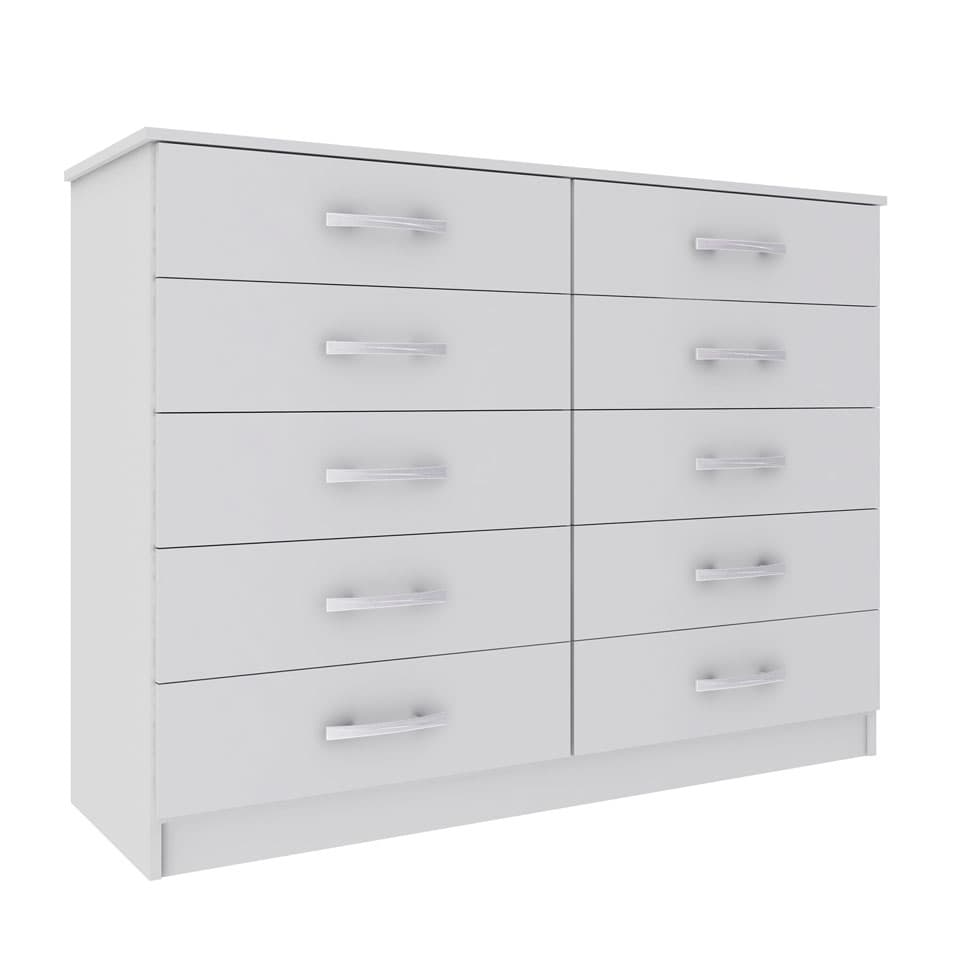 Cômoda Austin 10 Gavetas Branco