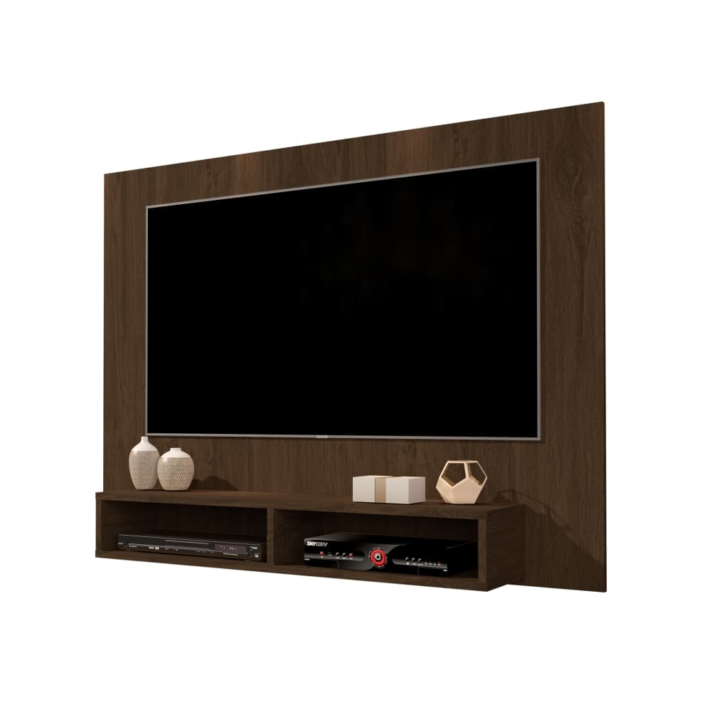 Painel para TV Adhara com Frisos Cedro