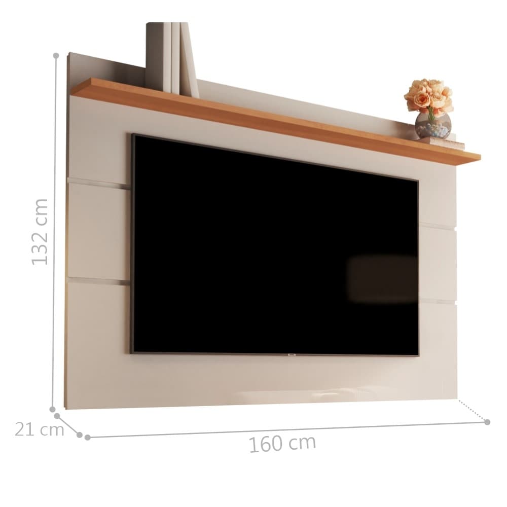 Painel para TV Mirfak 1.6 Off White Nature