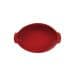 Forma Oval Assar e Servir P Vermelha