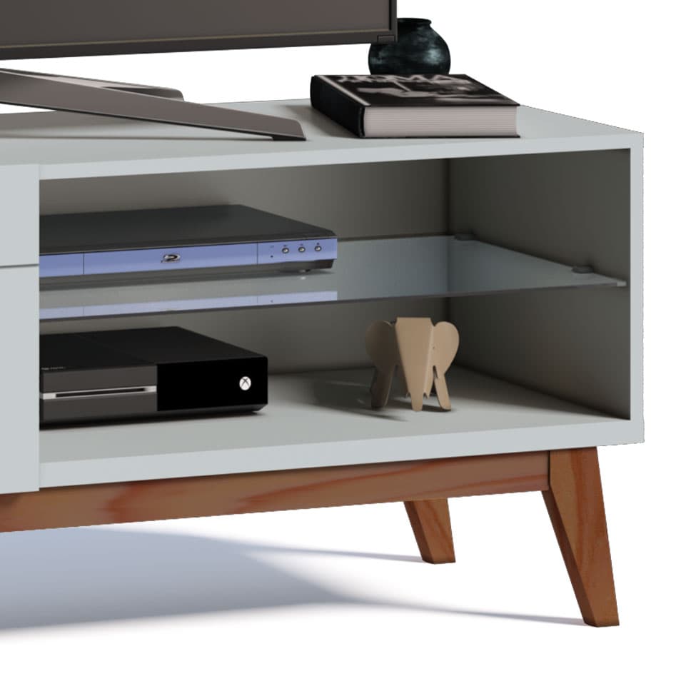 Rack Classic I 1 GV Branco Acetinado 146 cm