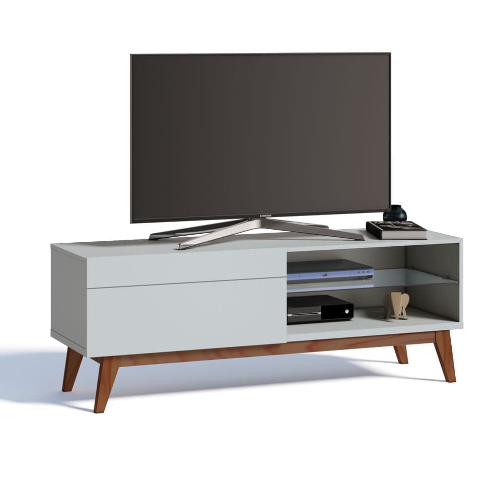 Rack Classic I 1 GV Branco Acetinado 146 cm