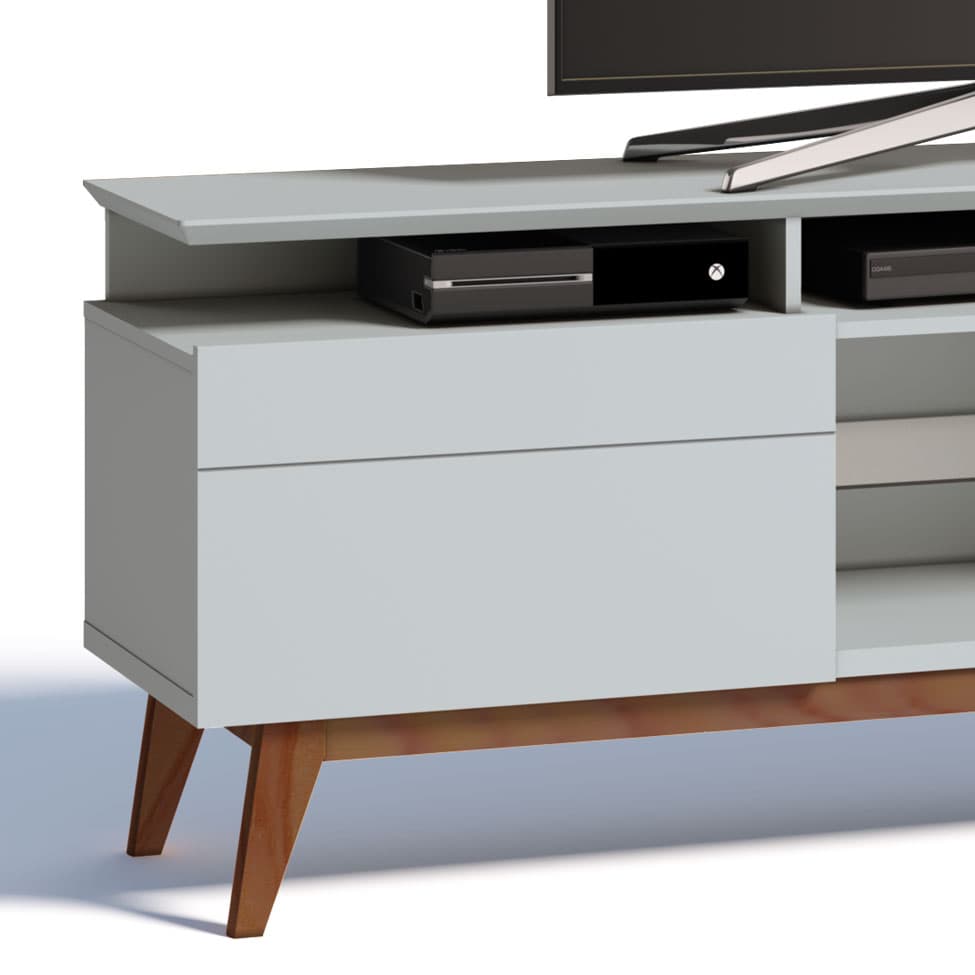 Rack Classic II 2 GV Branco Acetinado 180 cm